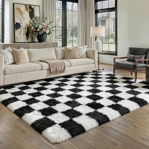 Tappeto salotto 160x230cm nero - tappeto,