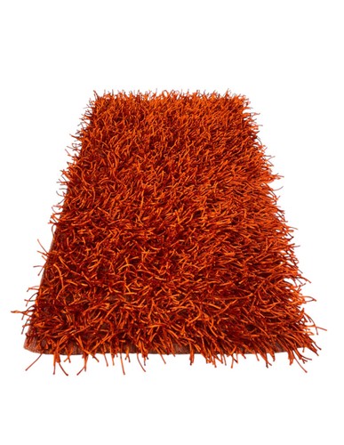 Tappeto shaggy arancio moderno - tappeto,