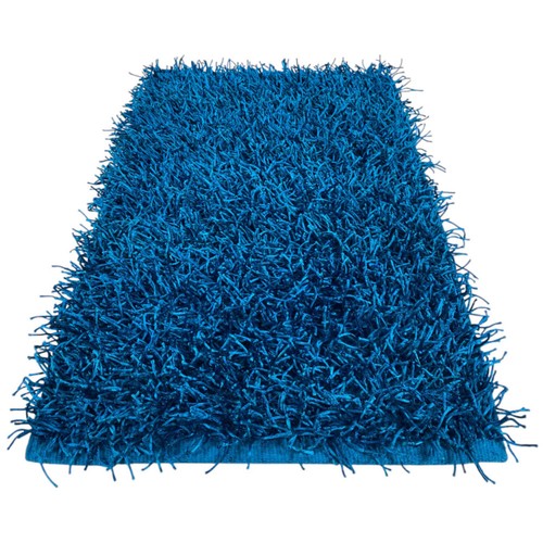 Tappeto shaggy blu moderno - shaggy,