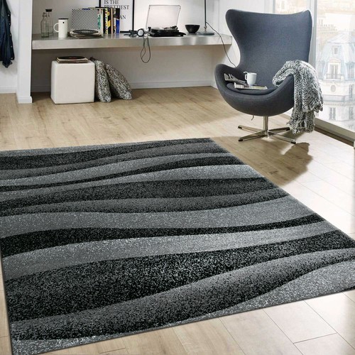 Tappeto grigio strisce motivo - strisce,
